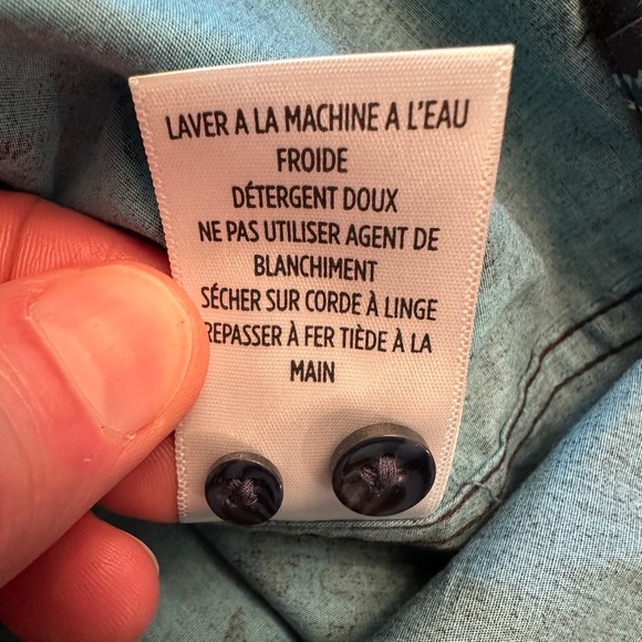 Robert Graham Size 2XL Modern Americana Button Down Floral Shirt Navy Light Blue - Picture 7 of 10